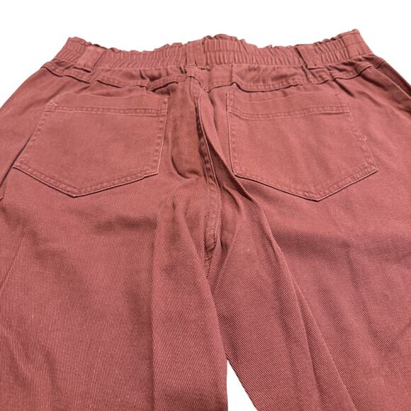 Knox Rose Women's Rose Red Mid-Rise Tapered Fit Pants - Size Medium - NWT - Picture 3 of 10